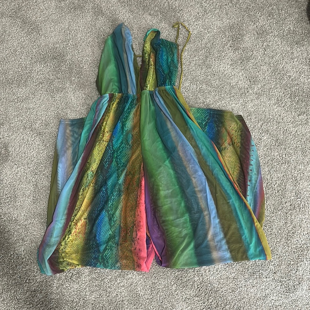 Hissing Around Mesh Jumpsuit